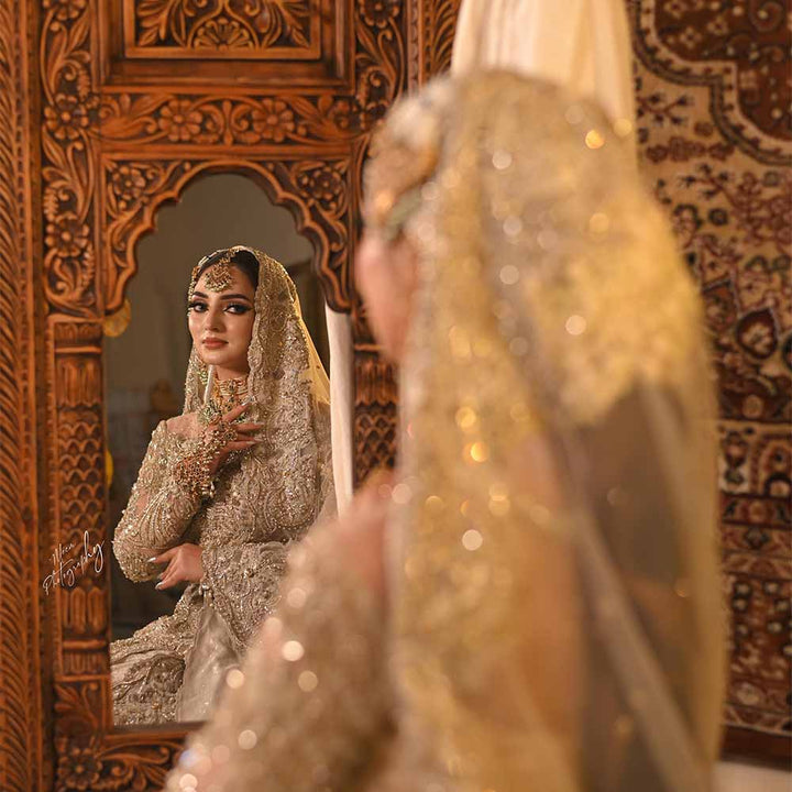 JAHAAN AARA BRIDAL SET GREEN (MAKE TO ORDER)