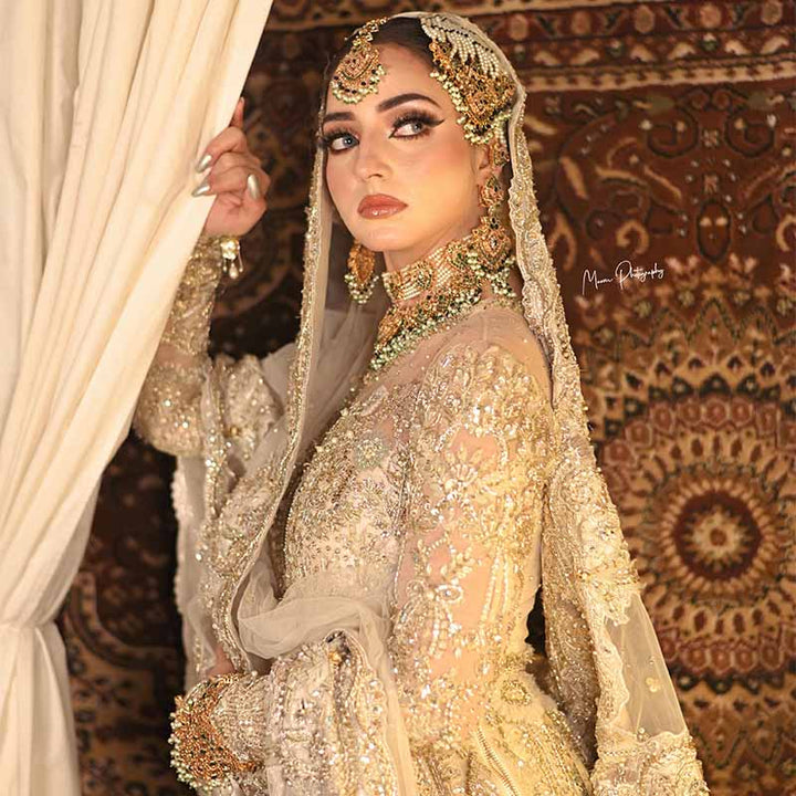 JAHAAN AARA BRIDAL SET GREEN (MAKE TO ORDER)