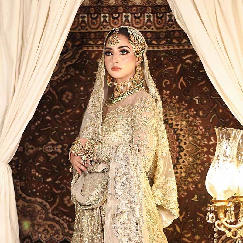 JAHAAN AARA BRIDAL SET GREEN (MAKE TO ORDER)