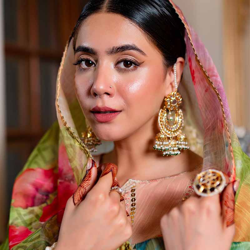 SAJJO EARRINGS AND TIKKA
