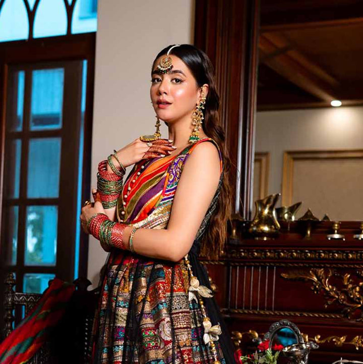 FALAK KUNDAN EARRINGS GREEN