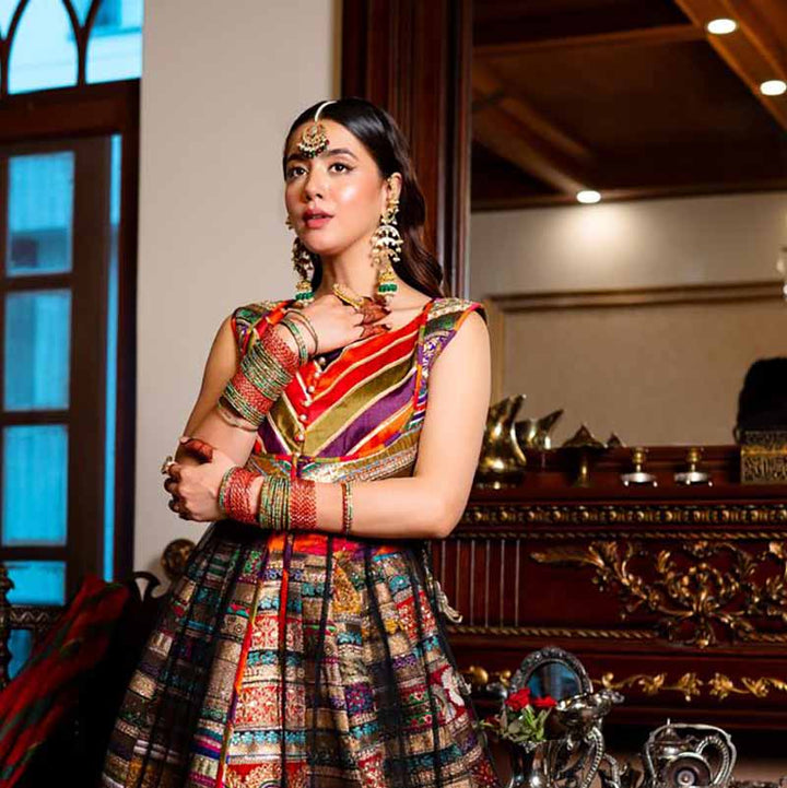 FALAK KUNDAN EARRINGS GREEN