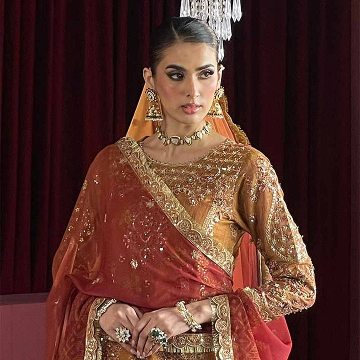 INAYA EARRINGS AND TIKKA RED