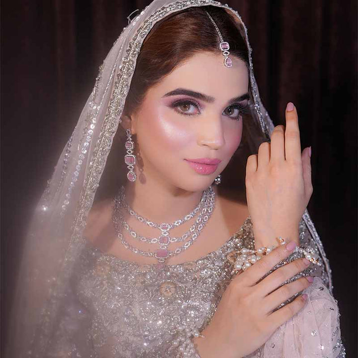 NAMAR BRIDAL NECKLACE SET PINK