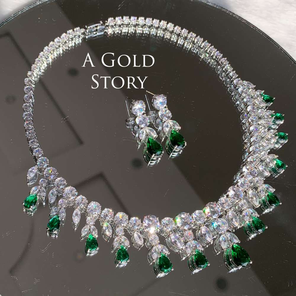 VICTORIA SET EMERALD GREEN