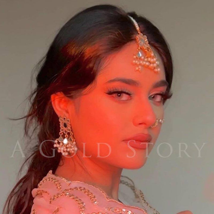 NIGAR EARRINGS AND TEEKA BLUE