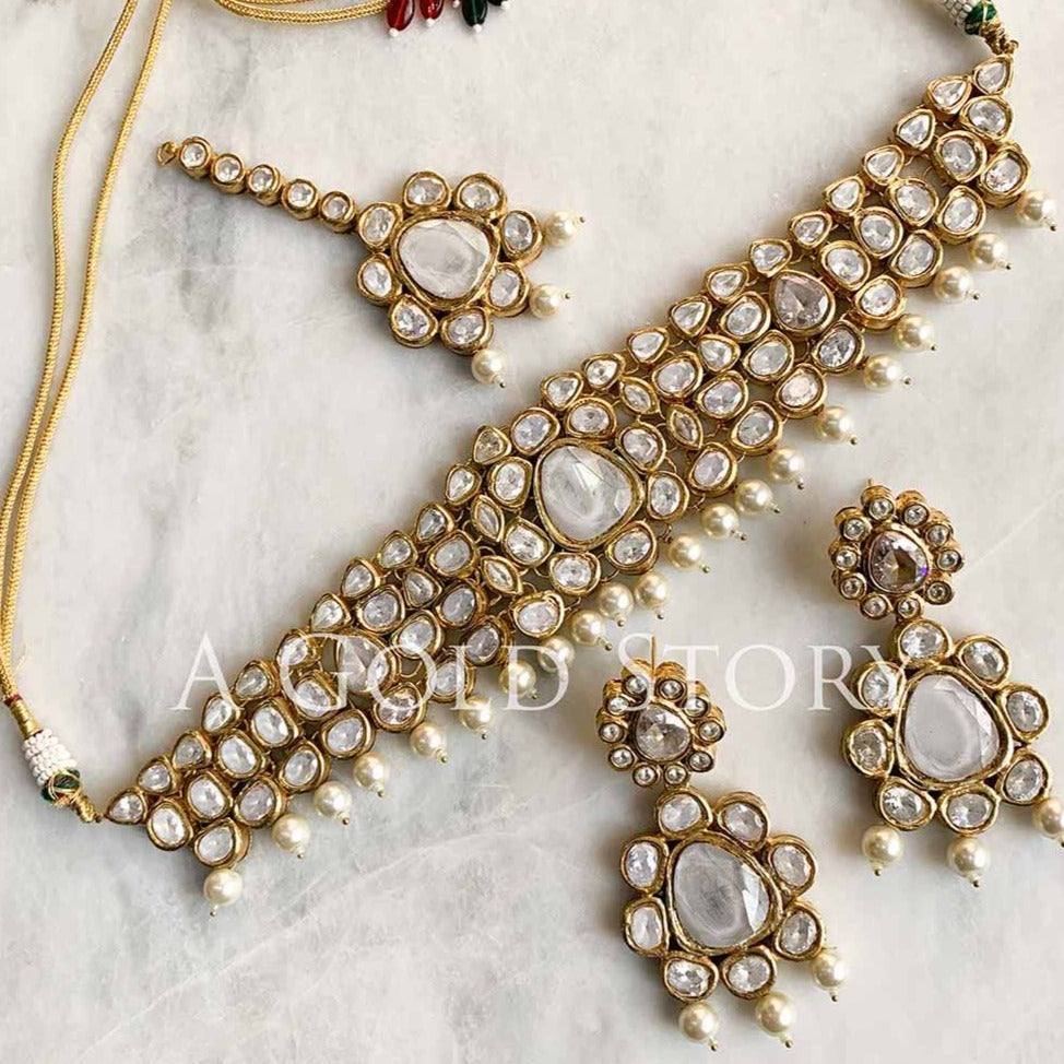 SHALEEZA POLKI SET - A GOLD STORY