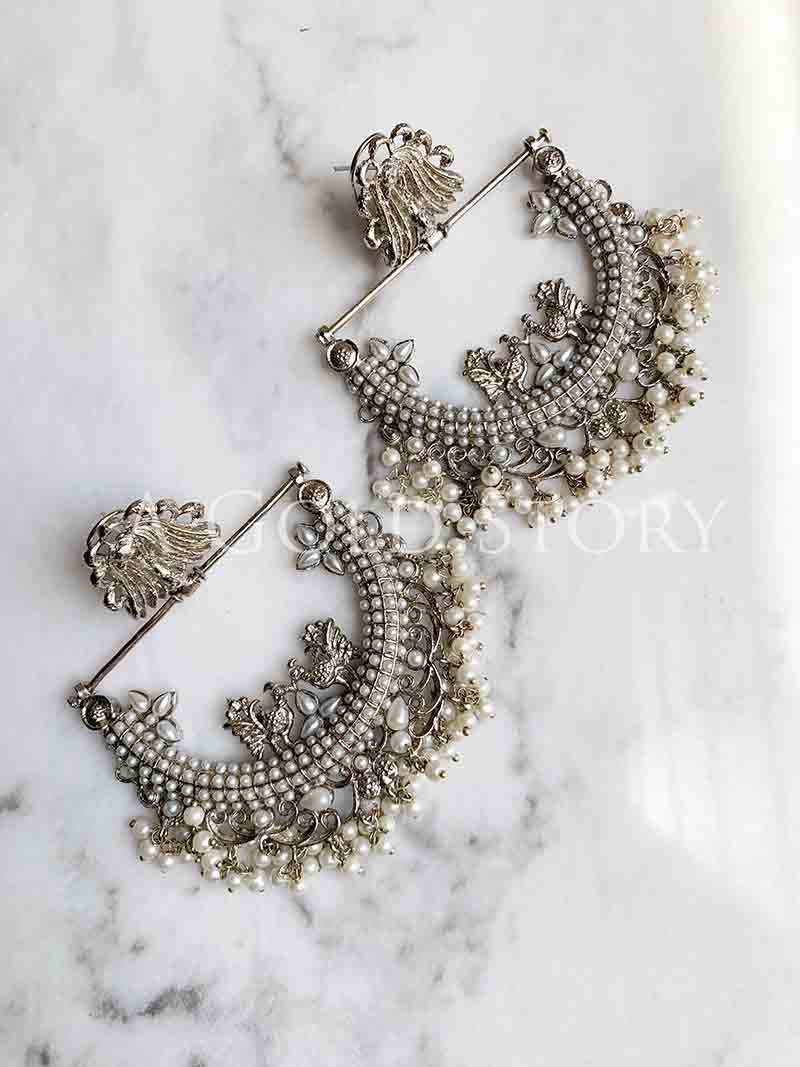 PRENA EARRINGS SILVER - A GOLD STORY