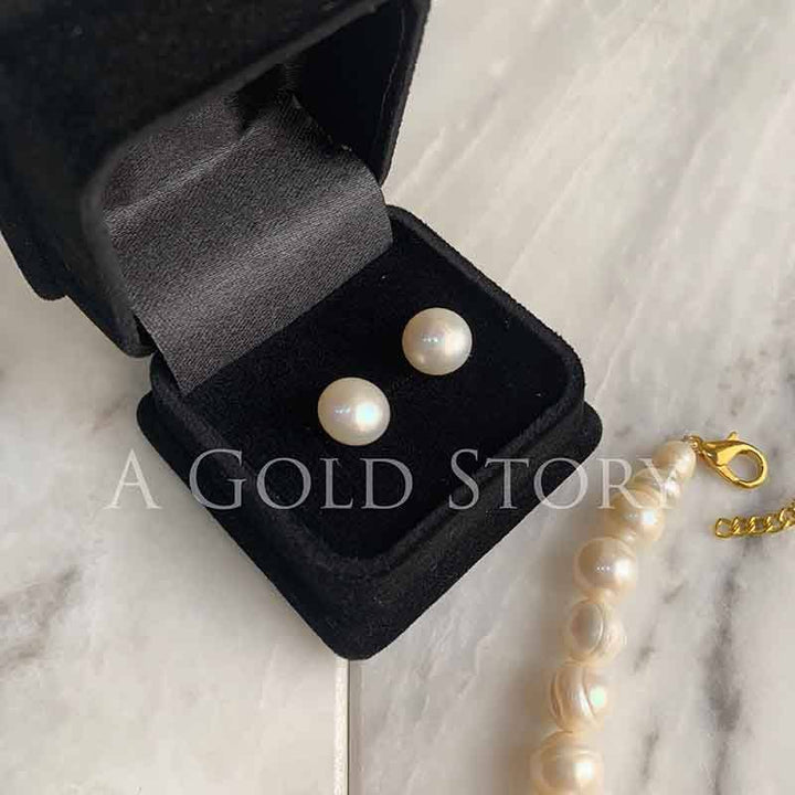 MUMTAZ REAL PEARL NECKLACE - A GOLD STORY