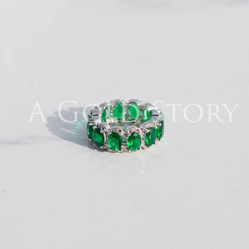 ECE RING GREEN - A GOLD STORY