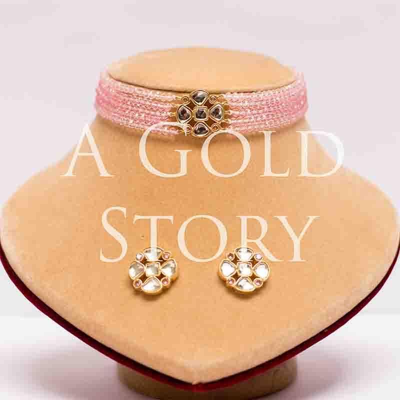 GHALIB SET BABY PINK - A GOLD STORY