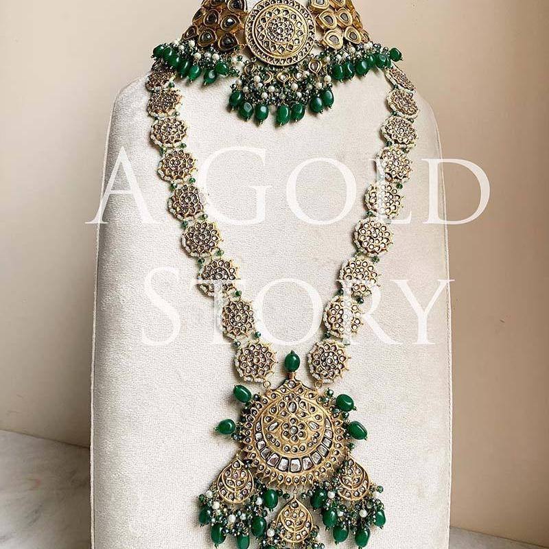 MEHREEN BRIDAL SET BOTTLE GREEN - A GOLD STORY