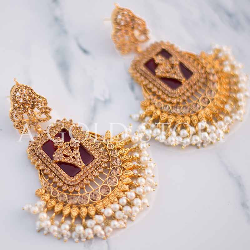 FRIDA EARRINGS CHAMPAGNE - A GOLD STORY