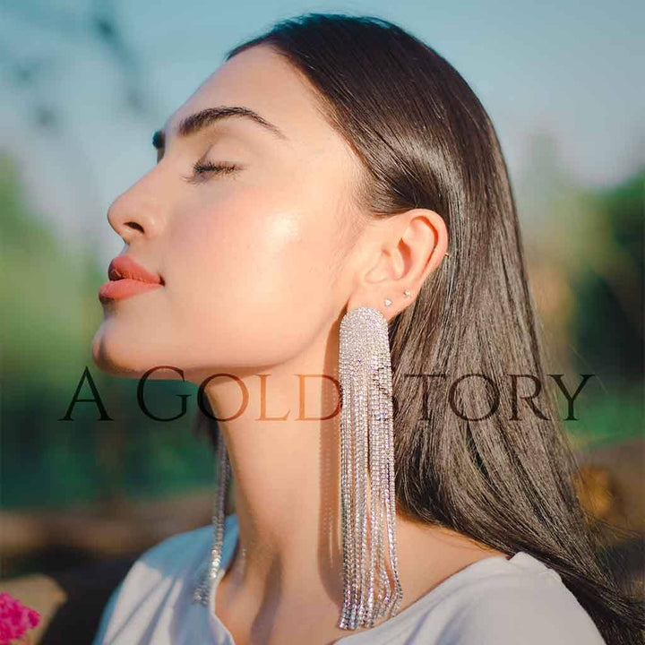 SILVER SHOWER EARRINGS - A GOLD STORY