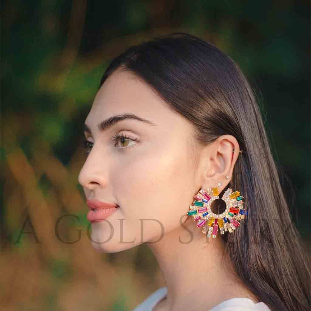 KIARA EARRINGS MULTICOLORED - A GOLD STORY