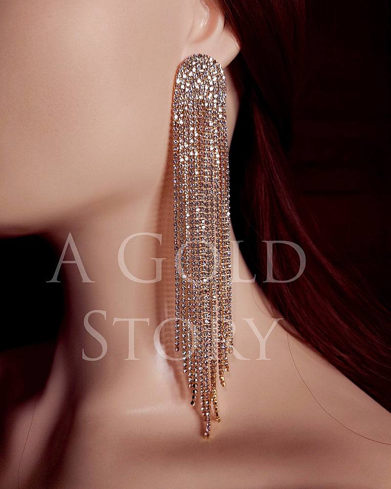 DRIPPING GOLD SHOWER EARRINGS - A GOLD STORY